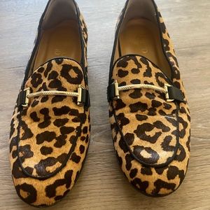 Franco Sarto cheetah print loafers.   Size 8.   Excellent condition.